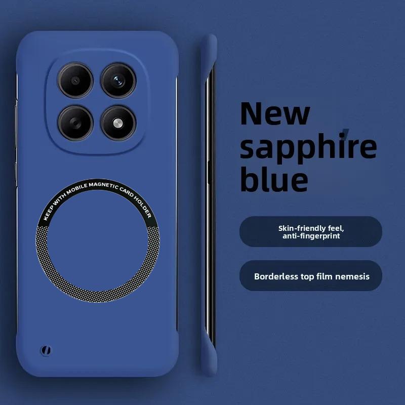 Ультратонкий безрамочный усиленный чехол для корпуса ПК для Redmi Note 15 Pro 14 Pro Plus 5G, магнитный, ощущение голой машины, ударопрочная защитная крышка