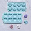 Chocolate Mold 8 Cavity DIY Silicone Heart Shape Ice Cubes Biscuit Pastry Manual Baking Mould Kitchen Supplies
