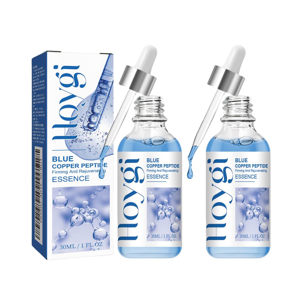 Сыворотка Hoygi Blue с медными пептидами для упругости кожи, для всех типов кожи. Усиливает выработку коллагена, восстанавливает, увлажняет, быстро впитывается, не раздражает.