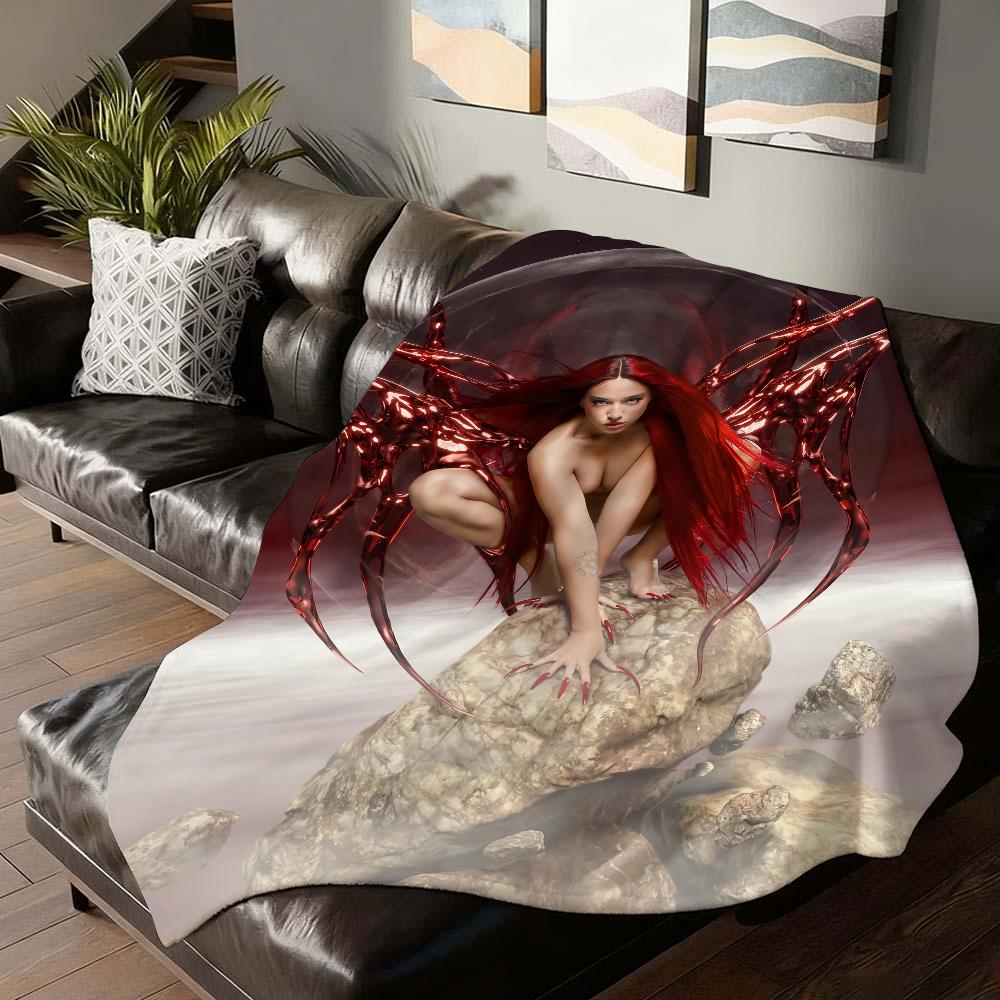 Singer Lola Indigo NAVE DRAGON Blanket Soft and Skin Friendly For Couch Bed Napping Bedspread All Seasons Comforter