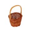 1Pcs Dollhouse Miniature Woven Flower Basket Hand Basket Storage Basket Kids Pretend Play Toy Doll House Accessories