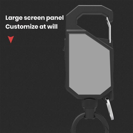 Рыболовная подвеска, телескопическая пряжка с высоким отскоком, легко тянущая пряжка-карабин, широко используемый держатель для ключей с защитой от потери, инструмент для кемпинга