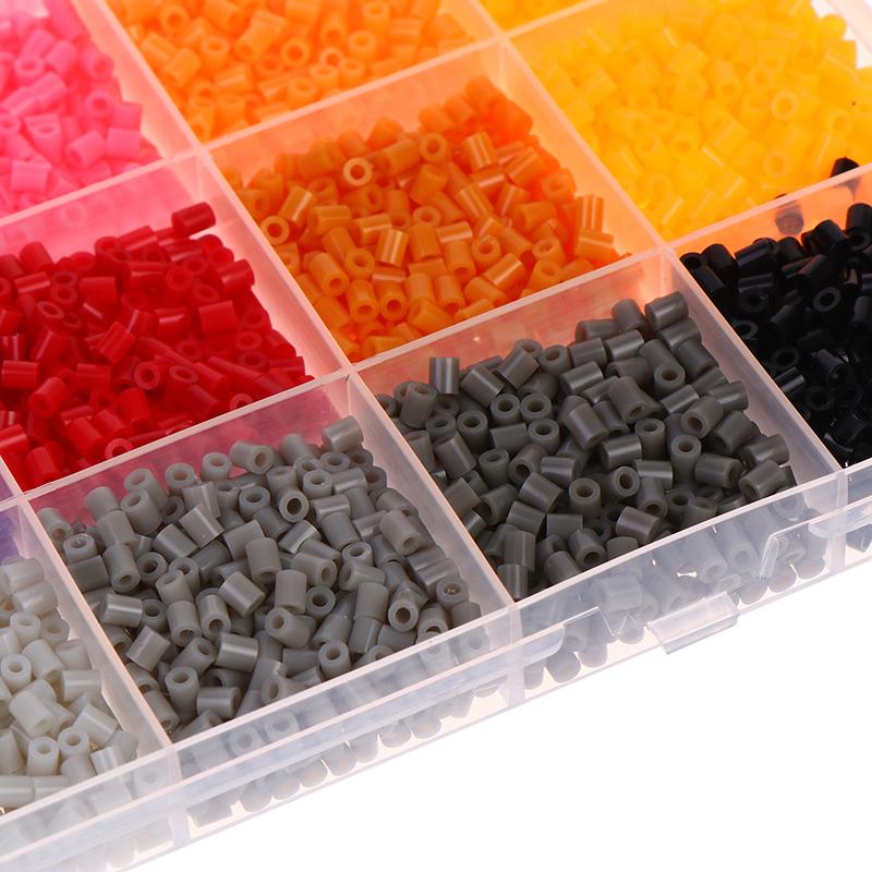 24 цвета/набор. Каждая ячейка содержит 400 шт. Мини-бусин, Термобусин, Бусин для мозаики Для детей DIY Высококачественные Мозаики Ручная работа Подарок Игрушка