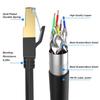 Cat 8 Ethernet Cable, 6FT High Speed Heavy Duty 26AWG Cat8 LAN Network Cable 40Gbps, 2000Mhz with Gold Plated RJ45 Connector, Outdoor&Indoor Internet