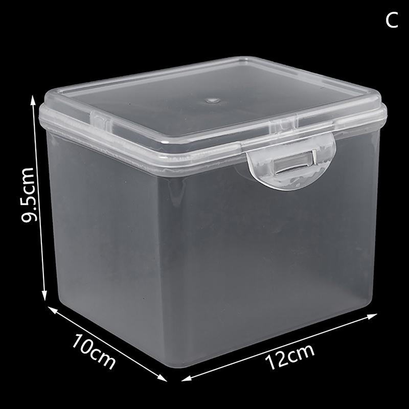 Прозрачный ящик для хранения с крышкой для ювелирных изделий, канцелярских принадлежностей, головных уборов, прямоугольный чехол для коллекции, универсальный домашний органайзер, коробка