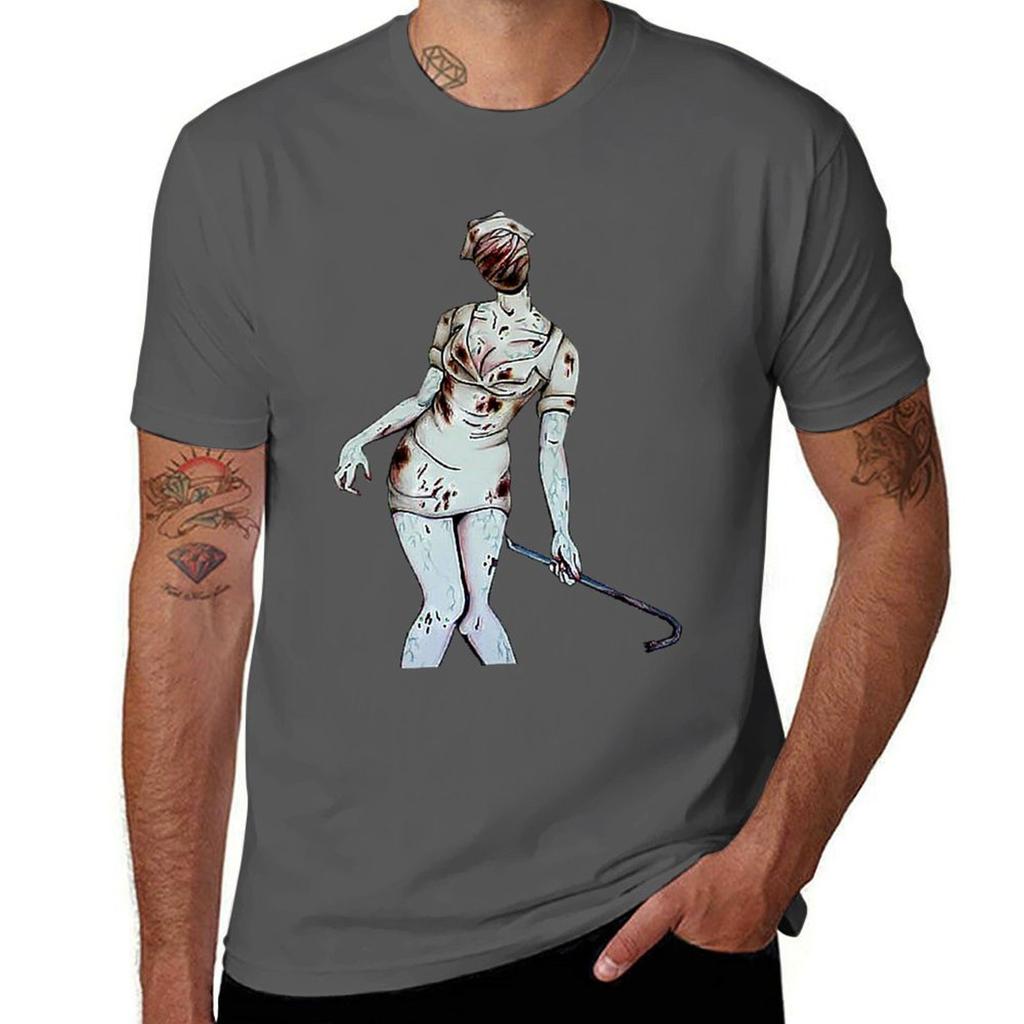 Nurse Hill Silent t TShirt Stylish Print Short Sleeve Tee