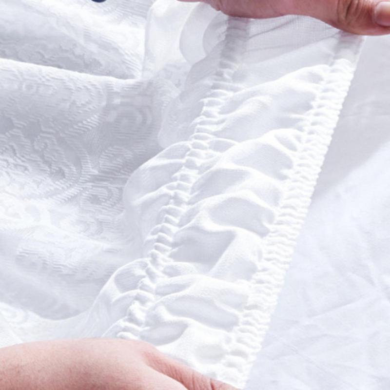 Эластичные оборки для кровати, мягкий, удобный, устойчивый к выцветанию однотонный подзор для кровати Twin Full Queen King Size