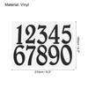 Reflective Mailbox Numbers Sticker 8.3 Inch Height 0 - 9 Vinyl Self-Adhesive Door Sticker for Mailbox, Window, Door Black