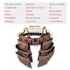 Tool Belt, 19 Pockets, Adjusts from 32 Inches to 54 Inches, Polyester Heavy Duty Tool Pouch Bag, Detachable Tool Bag for Electrician, Carpenter,