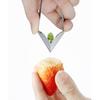 Strawberry Huller Corer Remover Pineapple Eye Remover Long Handle Ergonomic Labor-saving Stainless Steel Scraper Portable Kitchen Gadget