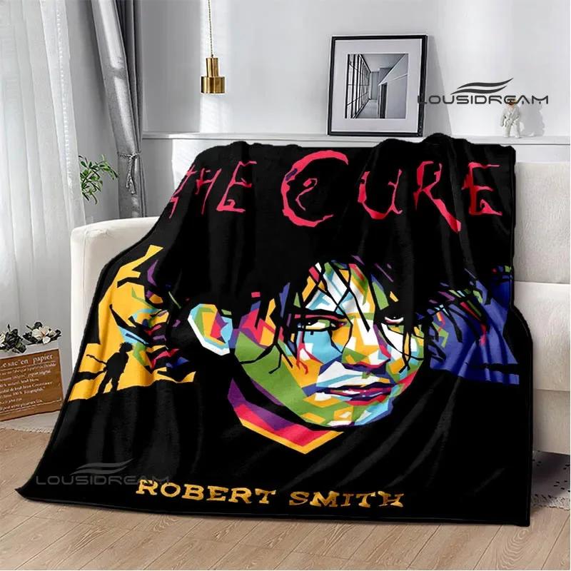 Рок-группа The cure Печатные одеяла Плед для пикника Теплые фланелевые одеяла Мягкое и удобное одеяло постельное белье Подарок на день рождения