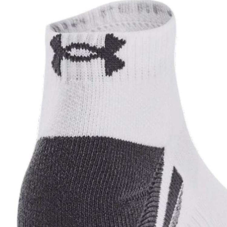 Under Armour Performance Tech Ankle Socks Unisex 3 Pack White 1379504-100