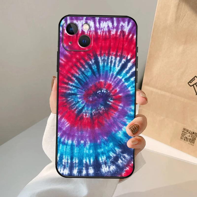 Rainbow Spiral Tie Dye Phone Case For IPhone 18 17 Air 16 15 13 11 12 14 Pro Max 13 12 mini 15 16 Plus 16e Cover Coque