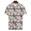 Мужская летняя рубашка для гольфа с принтом «Гавайи», с короткими рукавами, повседневная модная рубашка для мужчин