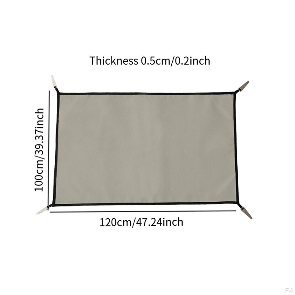 Fireproof Mat Camping Cloth Portable Heat Insulation BBQ Supplies Grill Flame