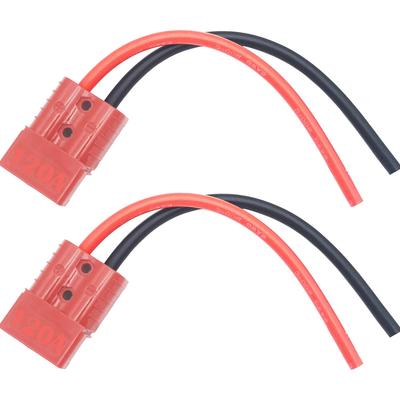 Разъем 120А 6 AWG с силиконовым кабелем 25 см (2 комплект), Быстрый