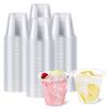 Clear Plastic Cups Thickened Drinking Cups for Parties Weddings Bars 9 Oz Food Safe Disposable Cups for Wine Cocktails Punch