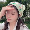 Сладкая Милая Клубника Вишня Ручная Вязка Крючком Ажурная Треугольная Повязка на Голову Полотенце Женская Весна Лето Путешествие Фото Волосы Шарф