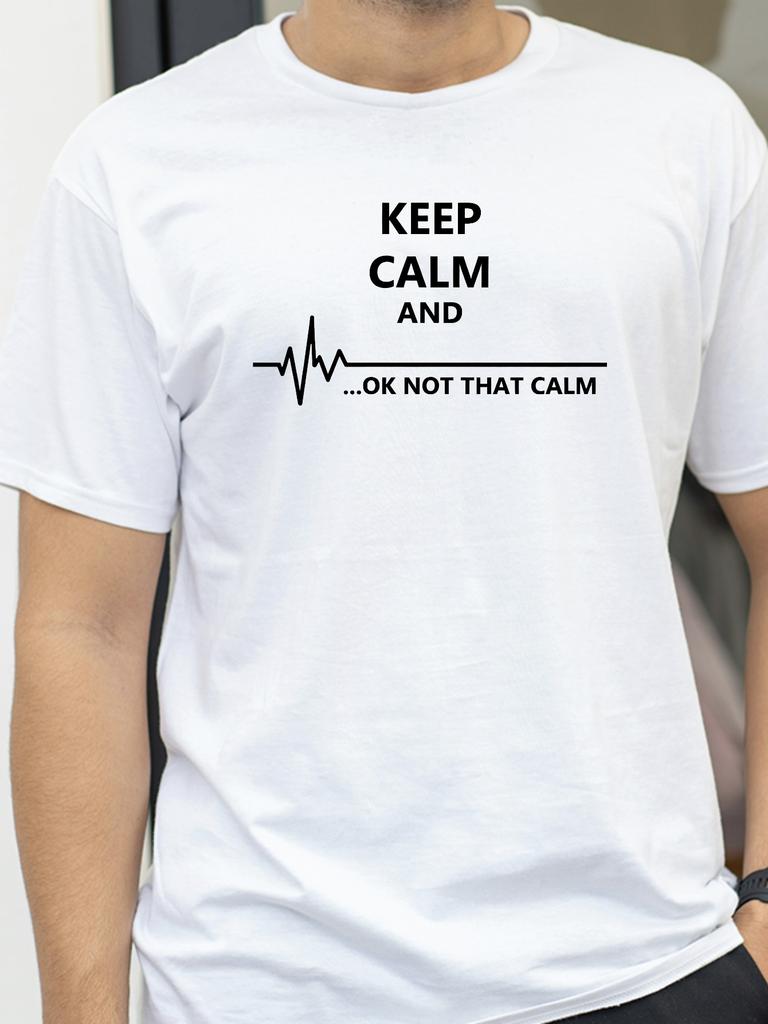 Keep Calm And OkNot That Calm Women T Shirt Summer Breathable Short Sleeve Street Personality Top Casual Womans Clothing