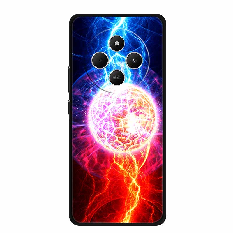 Phone Case For Xiaomi Redmi 14C Back Cover Case 14 C Black Silicone Soft Funda For Redmi 14C Case Redmi14C 6.88" Shockproof Bag
