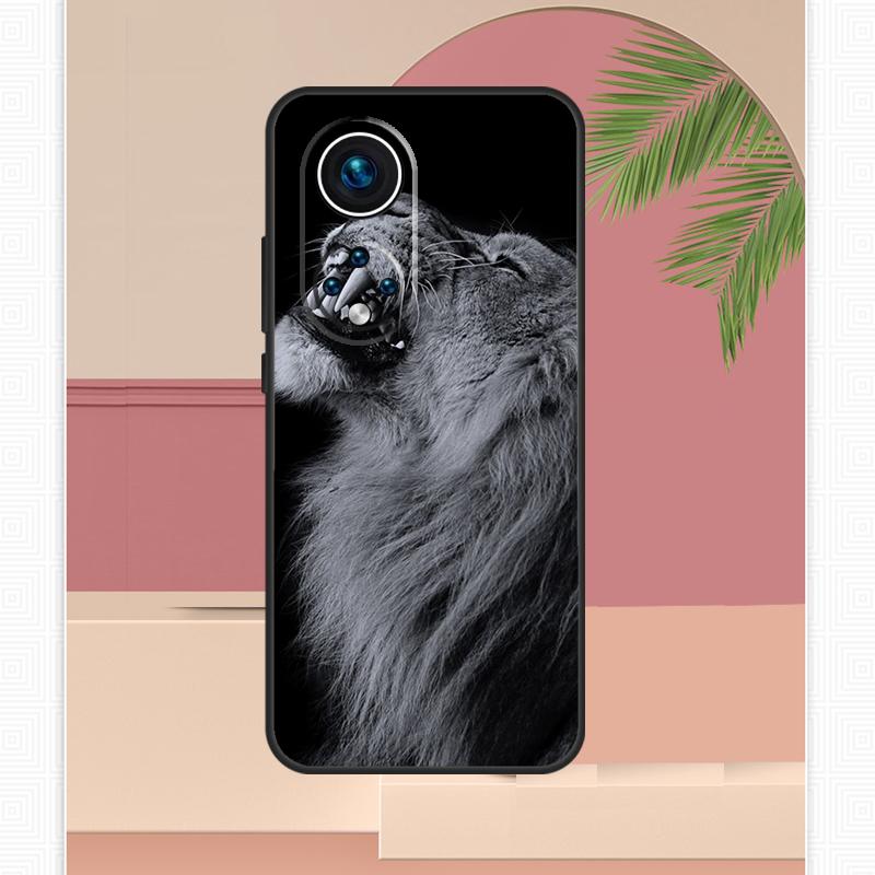 Чехол 'Рычащий Лев' для Honor Magic 7 Lite 5 6 8 Pro Honor 200 400 X9c X9b X9a X8b X8a X8c 50 70 90