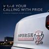 Nurse Appreciation Gift Compassion Strength Service Car Badge, Scratch Resistant Durable Alloy Emblem Metal Emblem, 3D Relief Nursing Profession