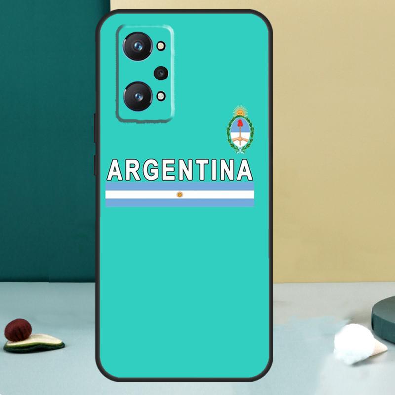 Флаг Аргентины Для Realme 14 13 Pro Plus 10 11 12 GT 5 6 6T GT7 Pro C61 C55 C53 C51 C21Y C25S C75 C67 Чехол