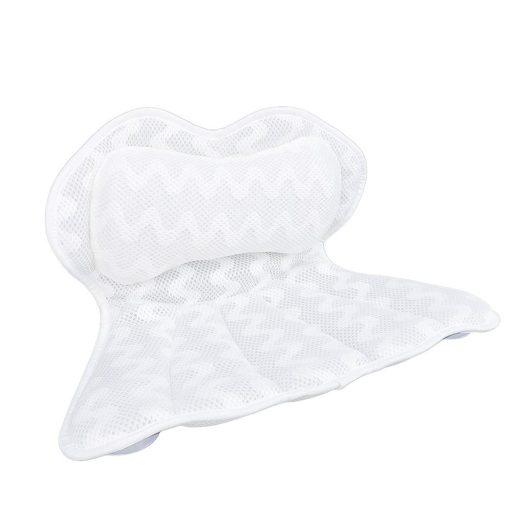 Подушка для ванны Подушка для ванны 4D дышащая сетчатая ткань Подголовник для ванны с 6 присосками для головы N