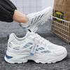 Summer New Men's Mesh Breathable Sneakers Fashion Designer Lace-up Platform Casual Shoes Outdoor Training Shoes Tenis Masculino