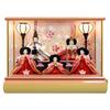 Hina Hina Case Five Person Case Cream Painted Pink Width X Depth 31 X Height Music Box Included S774Z Doll, Doll, Decoration, Decoration, Case, Blur,