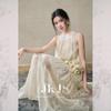 JK&JS Moonlight Poet Embroidered New Chinese Style Long Dress