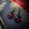 Вечерние украшения Винтажные Готические Вампирские Ведьминские Черные Розы Серьги Для Женщин Креативные Праздничные Вечеринки Персонализированные Ювелирные Аксессуары