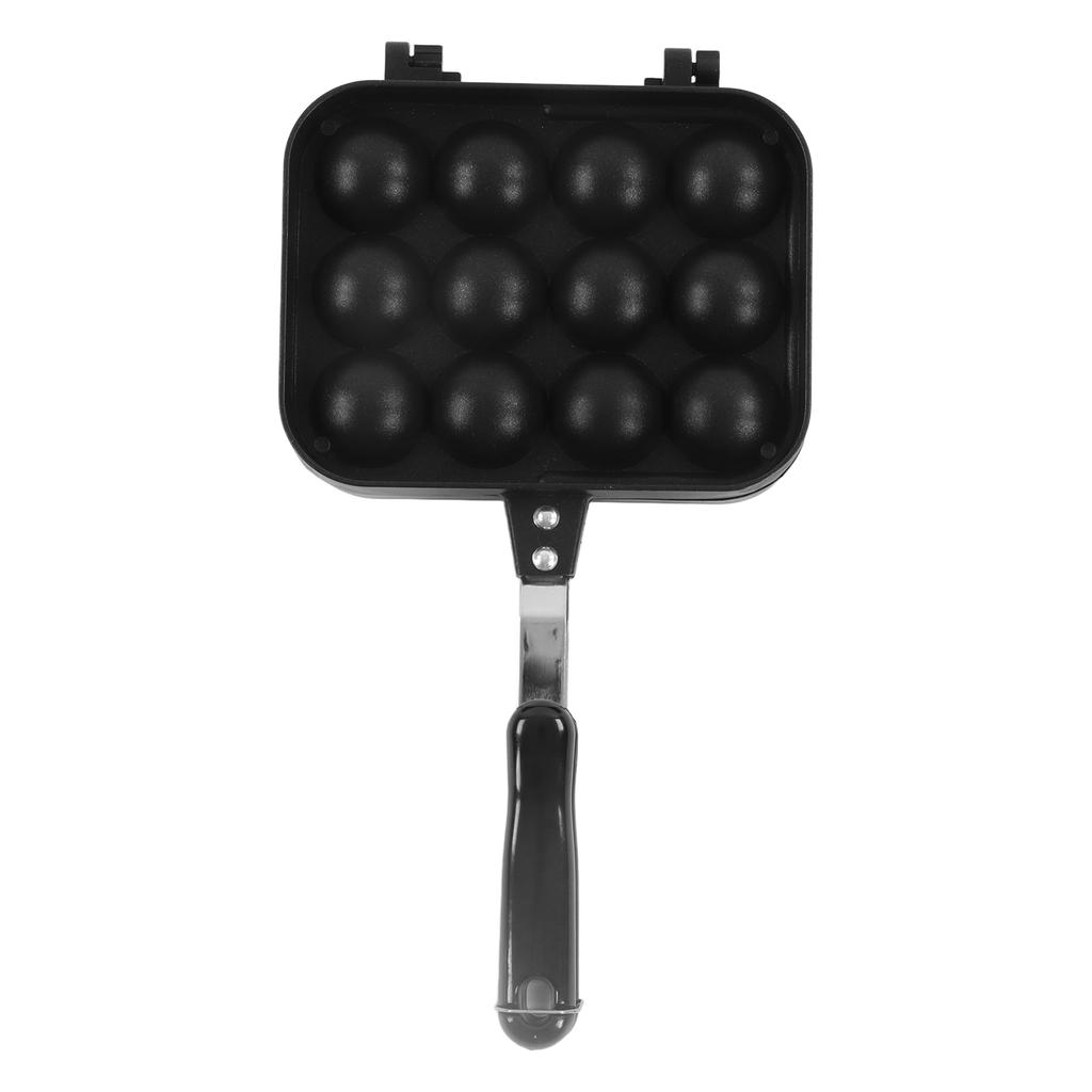 Сковорода для гриля Takoyaki, двухсторонняя сковорода для фрикаделек из осьминога, 12 отверстий, форма для выпечки Takoyaki, противень для дома