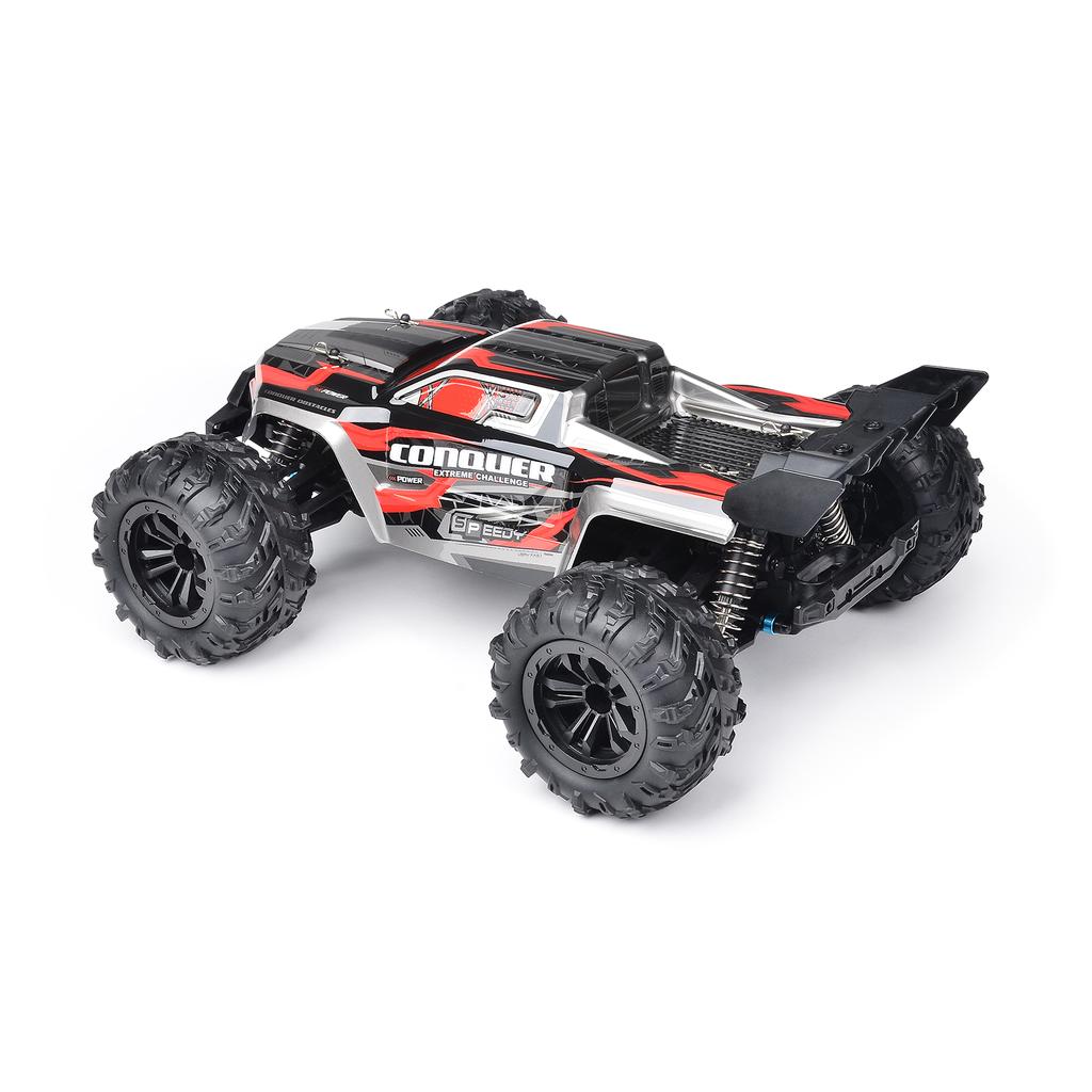 Внедорожный грузовик, радиоуправляемая машина, высокая скорость, 38 км/ч, 1/16, 2,4 ГГц, гоночный автомобиль, 4WD, RTR, игрушка для детей, мальчиков, 2 аккумулятора