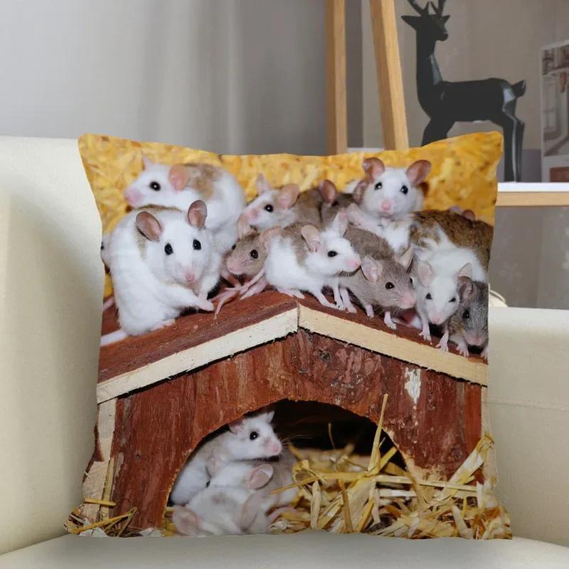 Симпатичная наволочка для хомяка с квадратным чехлом и застежкой-молнией