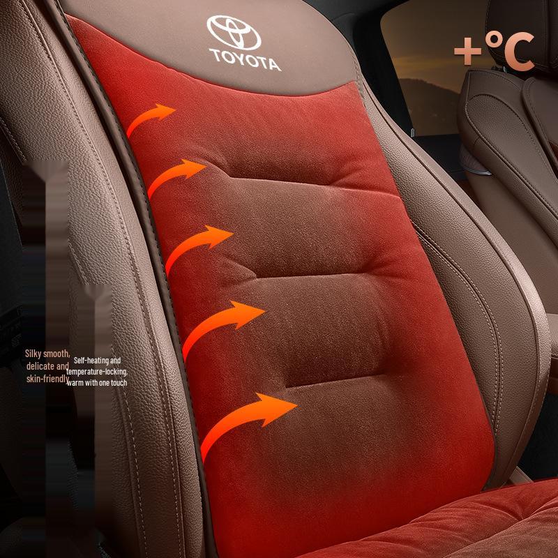 Зимние фланелевые подушки на сиденья для Toyota Crown, Land Cruiser и Vellfire - Теплые, морозостойкие