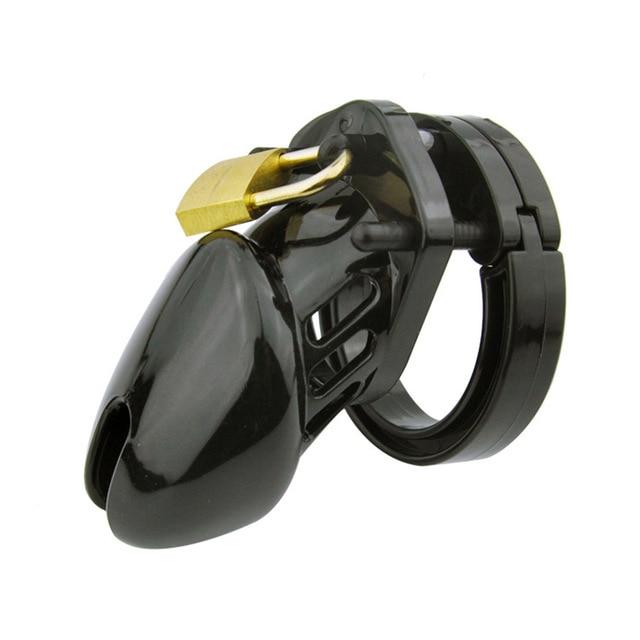 Игрушки целомудрия Пластиковый мужской пояс целомудрия Блокировка члена Клетка Связывание Извращенец Фетиш Ограничения