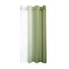 Faux Grommet Light Filtering Semi Sheer Gradient Window Curtain