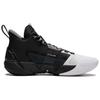 Li Ning BadFive 4 Амортизирующие износостойкие дышащие кроссовки для баскетбола средней высоты мужские Черно-белые ABFU015-5