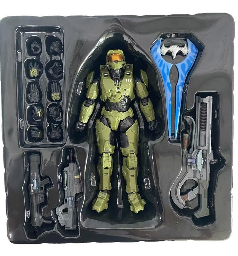 Игра 18см Re:Редактировать Достичь Масштаб 1/12 Master Chief Mjolnir Mark V1 Артикулируемая Фигурка Действия Коллекционные Украшения Крутой Подарок Для Мальчиков