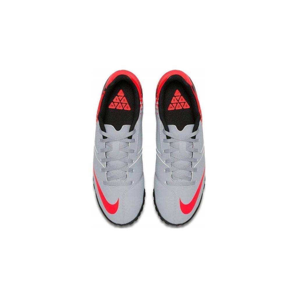 Nike Bombax Круглый носок Шнуровка Нескользящие Амортизирующие Износостойкие Низкие Детские Футбольные Бутсы Детские Футбольные Бутсы Серый Красный 826488-006