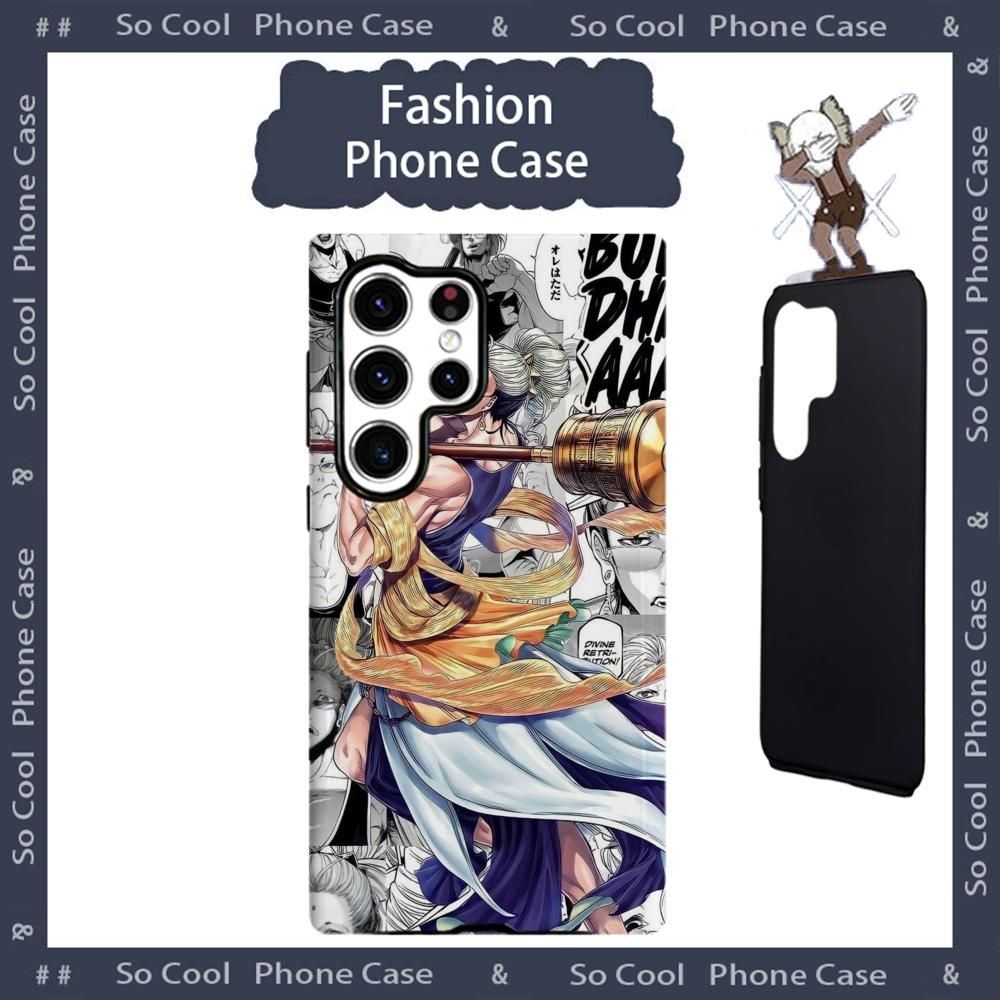 Anime Record of Ragnarok Budhha Phone Case 2-in-1 Glossy shell For Samsung Galaxy S25 S24 S23 S22 S21 Plus Ultra