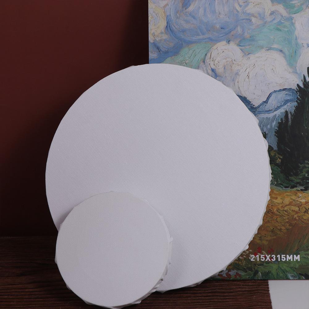 Хлопок Утолщенный для Художника Живописца Деревянная Доска для Живописи Доска для Рисования Рамка для Картины Круглый Холст