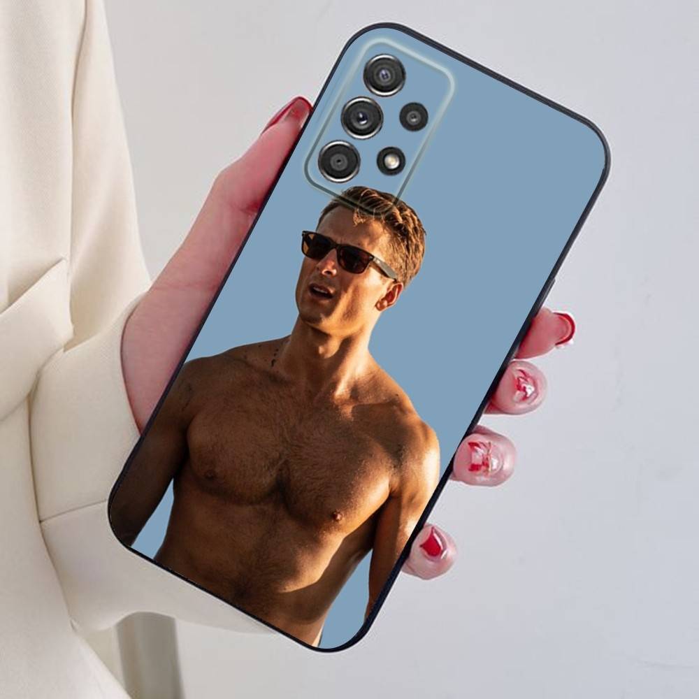 Чехол для телефона G-Glen P-Powell для Samsung S24,21,22,23,30,Ultra,20,Plus,Note,10,9, Черный мягкий силиконовый чехол