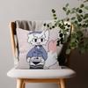cartoon art funny Cute Cat kawaii Cushion Cover Decorative Pillow Sofa Home Decor Case Pillow Cases