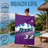 Jazz Basketball Team Beach Towel, Microfiber Beach Towel, Perfect For Pool, Beach, Travel, Home Decor Beach Party Fan gifts