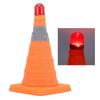 Дорожный конус безопасности 30x19x19см Складной Портативный Светоотражающий Парковочный Конус со Светодиодным Предупреждающим Светом