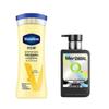 Лосьон для тела Vaseline Daily Brightening и мужское очищающее средство дуэт