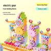 Versatile Electric Gear Rotating Building Blocks Track Car - DIY Children's Educational Assembly Toy with Free Shipping