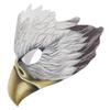 Adjustable Eagle Mask Half Face Animal Mask Lifelike Halloween Party Cosplay Costume Mask with Long Nose for Women Men
